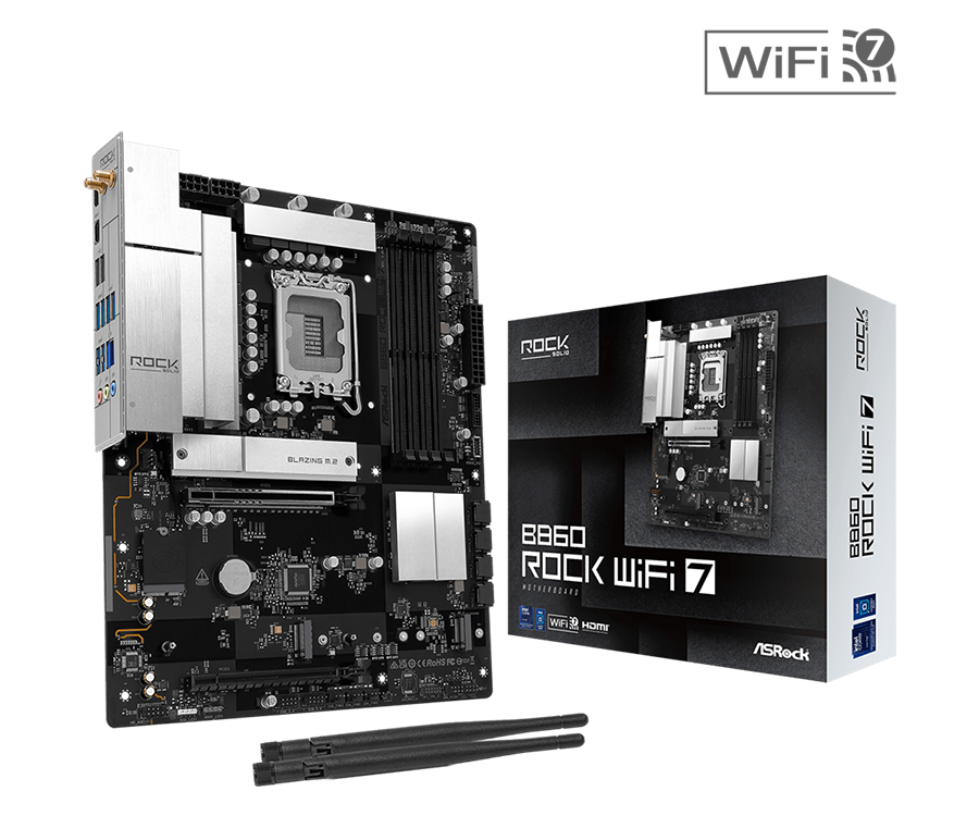 ASRock B860 Rock WiFi 7 Motherboard