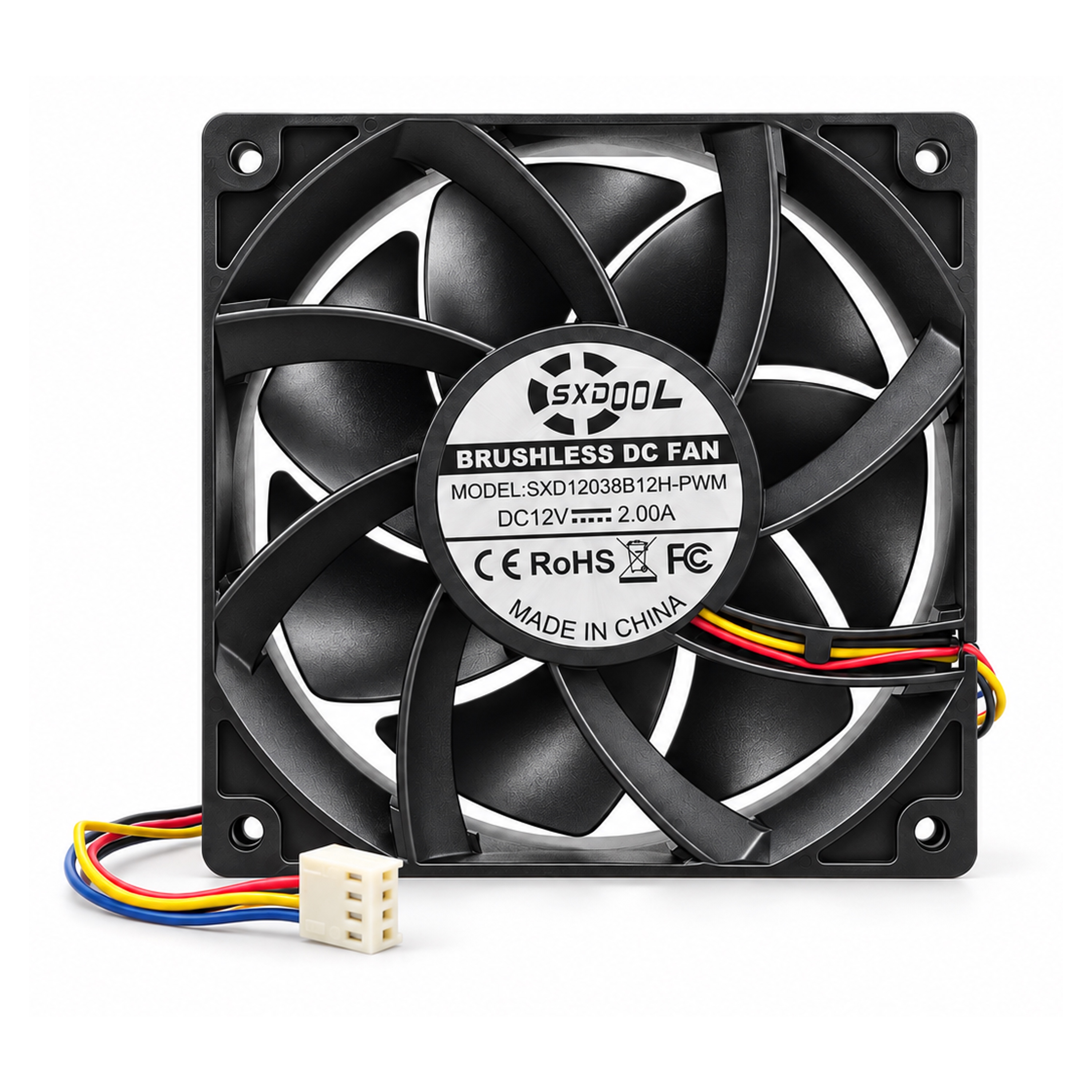 SXD12038B12H-PWM 12V 2.00A industrial cooling fan