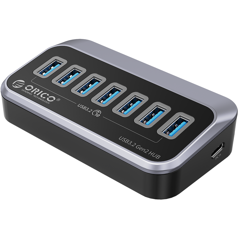ORICO USB Hub 10Gbps with 2 USB A Ports+2 USB C Ports, USB 3.2