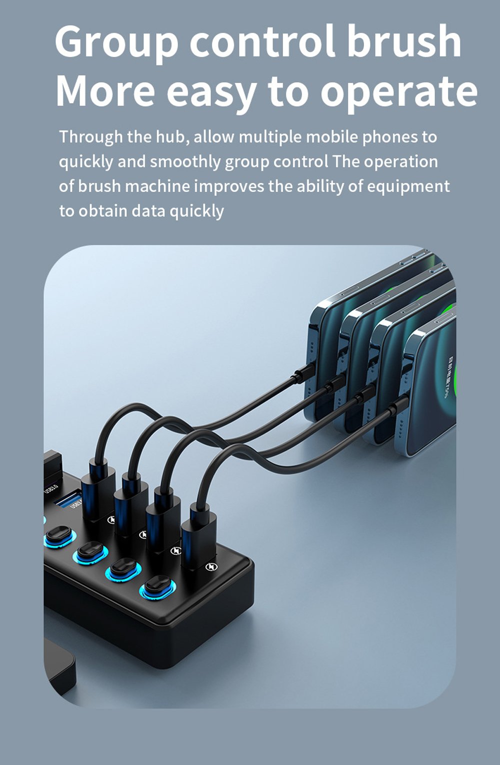 11 Port Powered USB hub