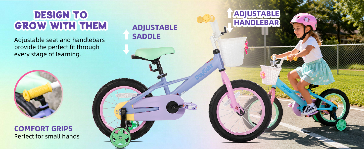 kids bike kids bicycle boys girls children training wheels basket gift