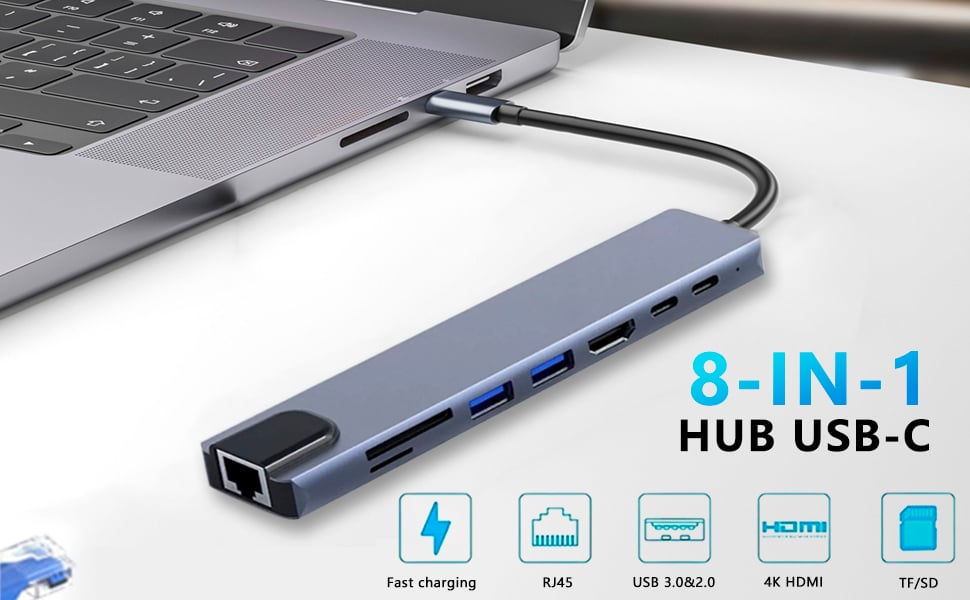 ESTONE 8in1 USB Hub