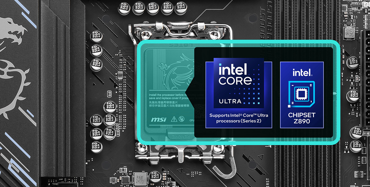 MSI Z890 GAMING PLUS WIFI6E Motherboard