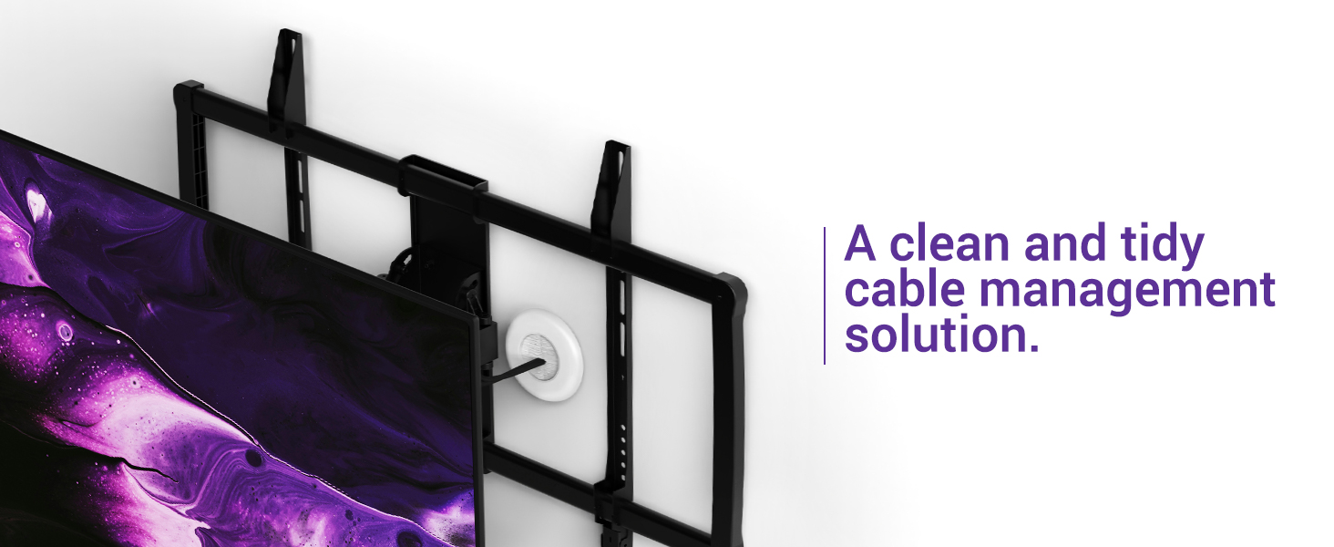 a clean and tidy cable management solution