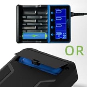 Battery Charge &amp; Replaceable Lithium Ion