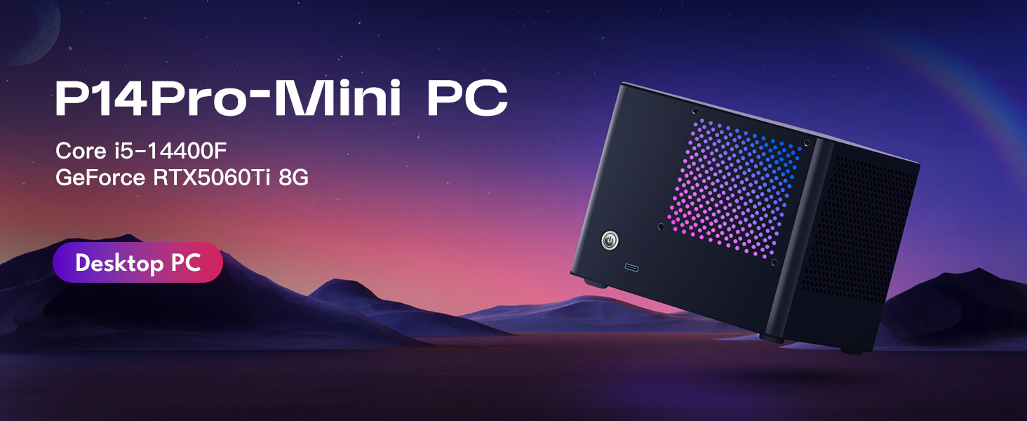 Rmatamini Gaming PC-Windows 11-Intel Core i5-14400F-Nvidia GeForce RTX 5060ti 8GB-DLSS 4-RAM 32GB DD