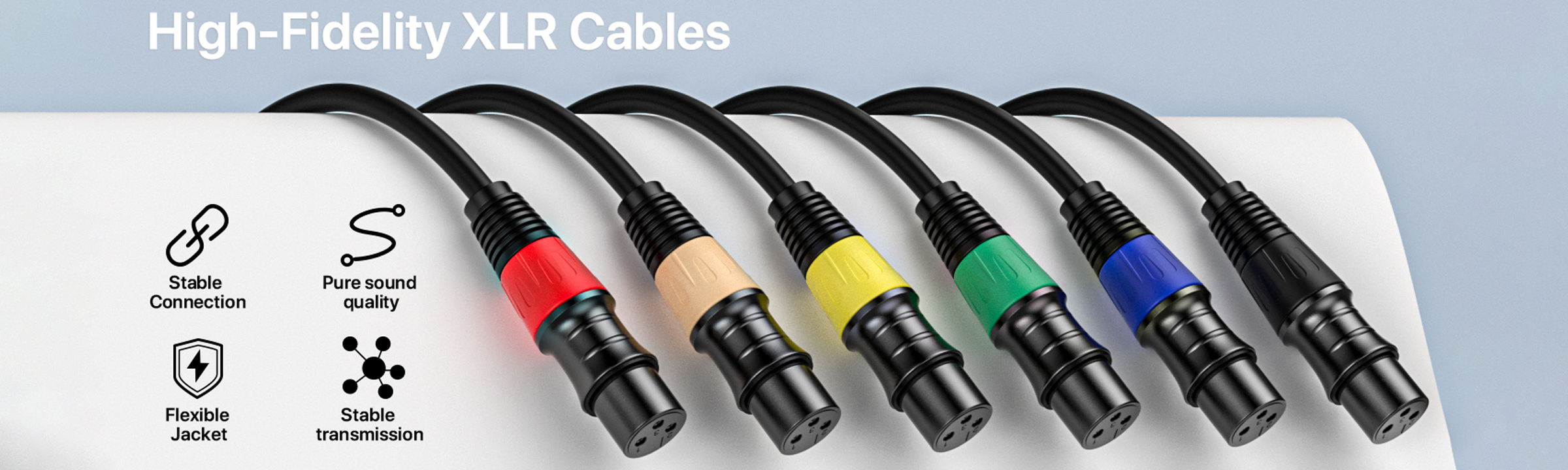 Wide compatibility - Balanced XLR speaker cables are specially designed for devices equipped