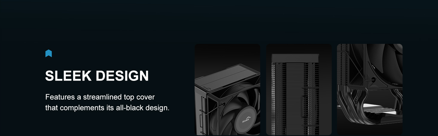 SAMA X40 Single-Tower CPU Air Cooler Black