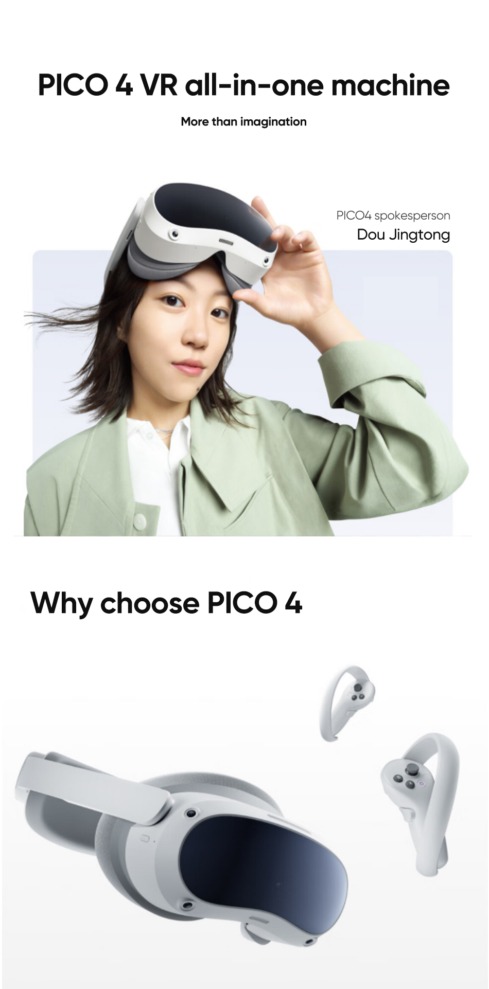 Pico 4 VR Headset 128GB Pico4 Chinese version All-In-One Virtual 