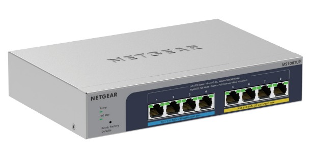 Netgear MS108TUP 8-Port Multi-Gigabit (2.5G) Ethernet Ultra60 PoE++ Smart Switch