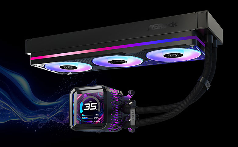 ASRock PHANTOM GAMING 360 LCD AIO Liquid Cooler