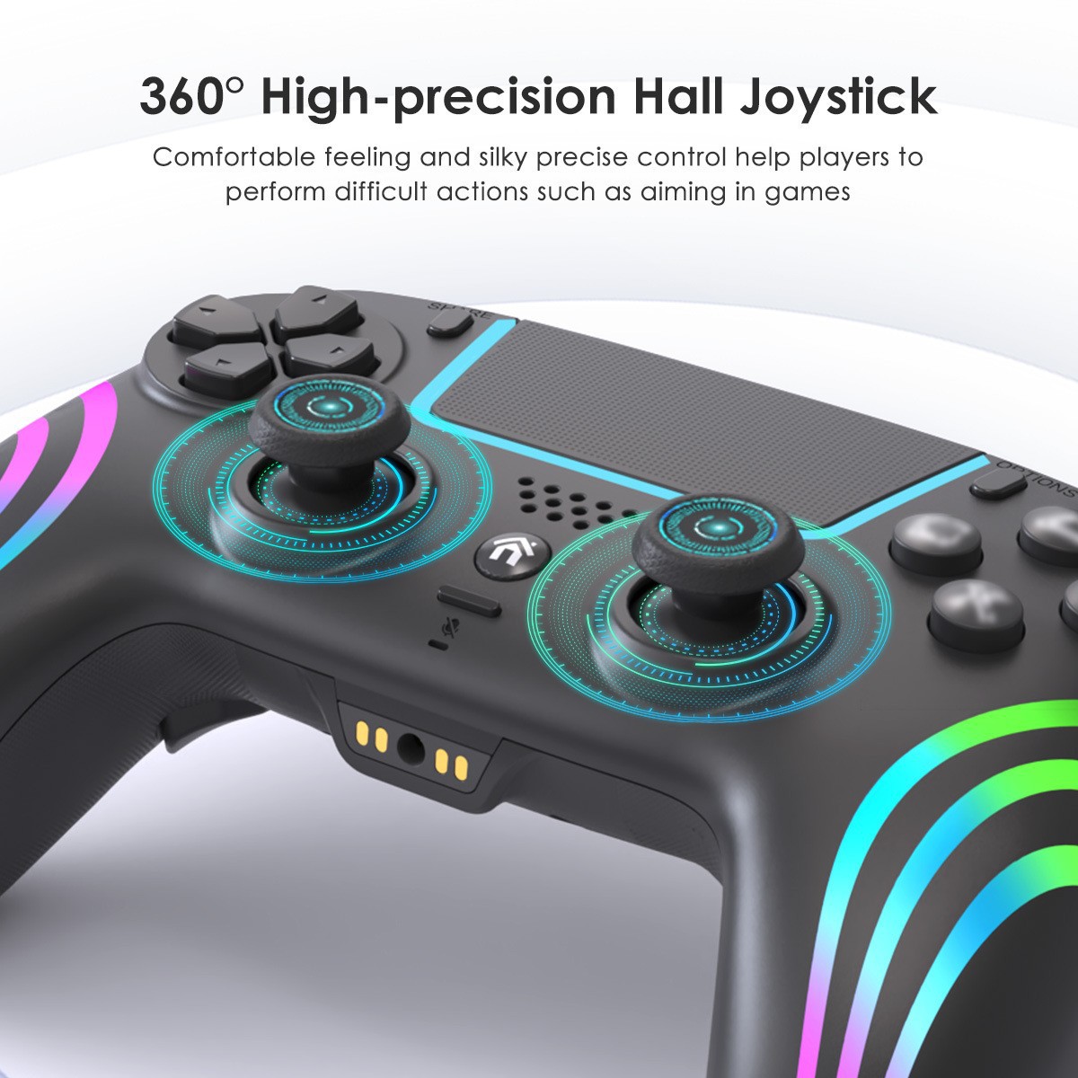 360° high-precision Hall joystick