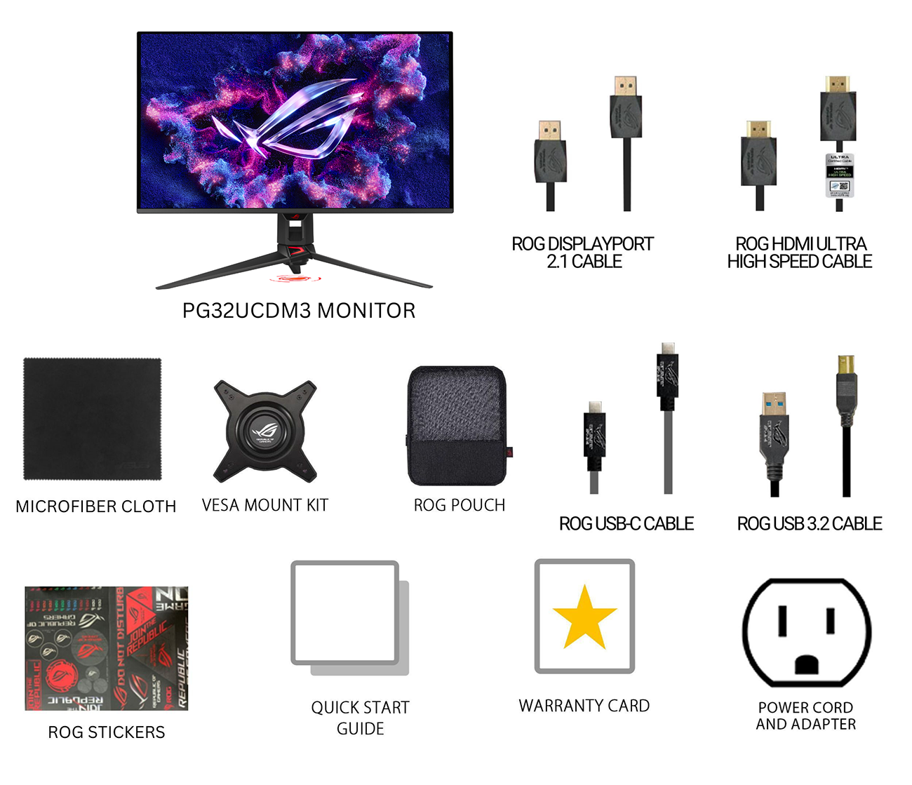 ASUS PG32UCDM3 ROG Swift Gaming Computer Monitor
