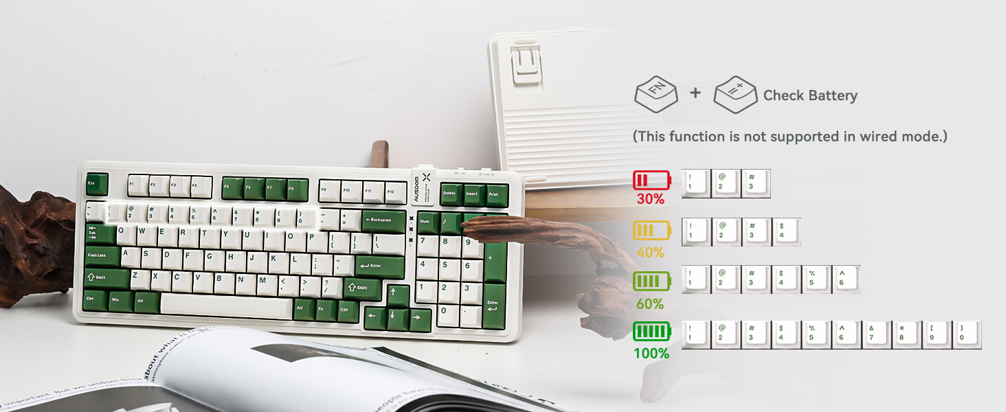 AUSDOM 98Pro Silent Mechanical Keyboard