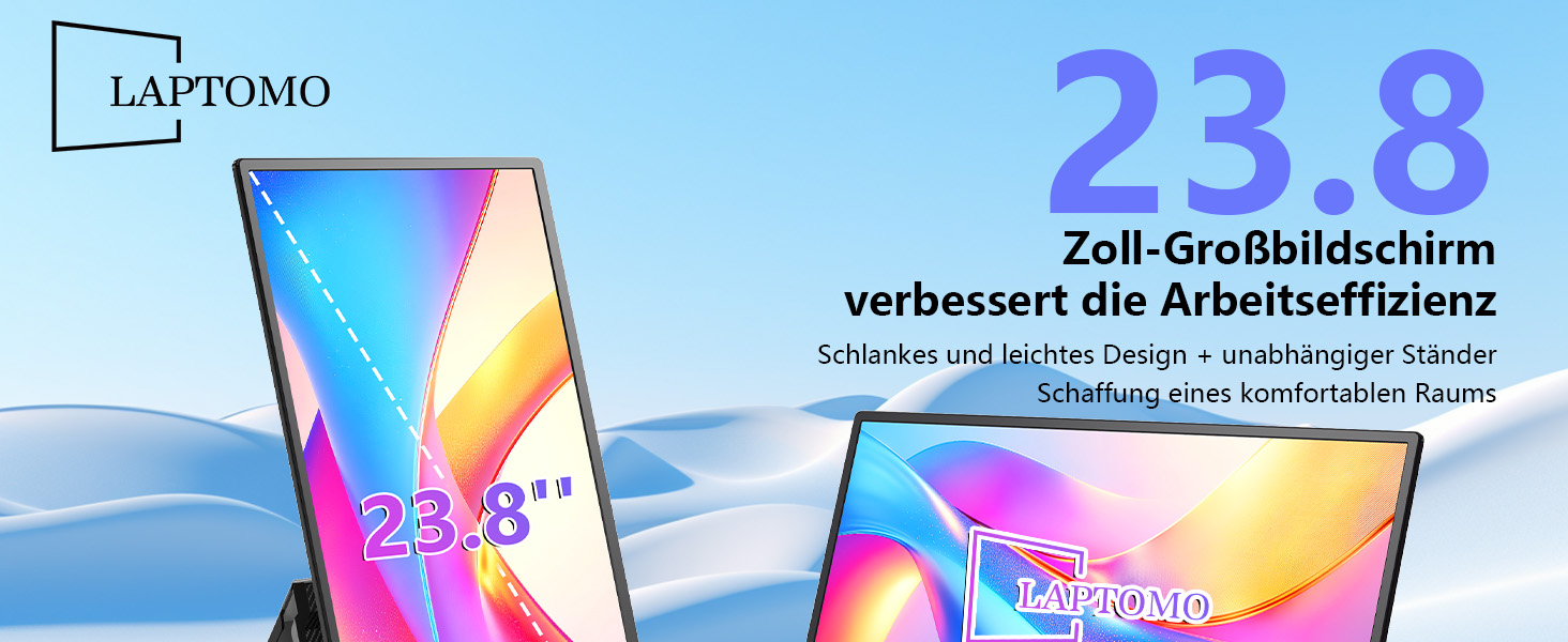 23.8-inch large screen improves work efficiency