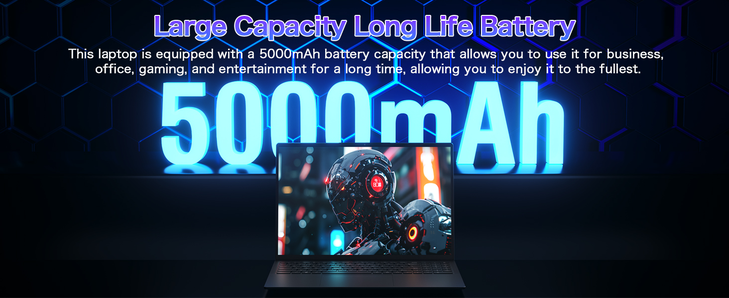 5000mAh Large Capacity Long Life Battery