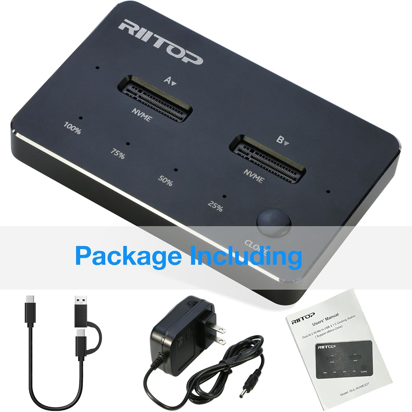 two nvme ssd usb c docking