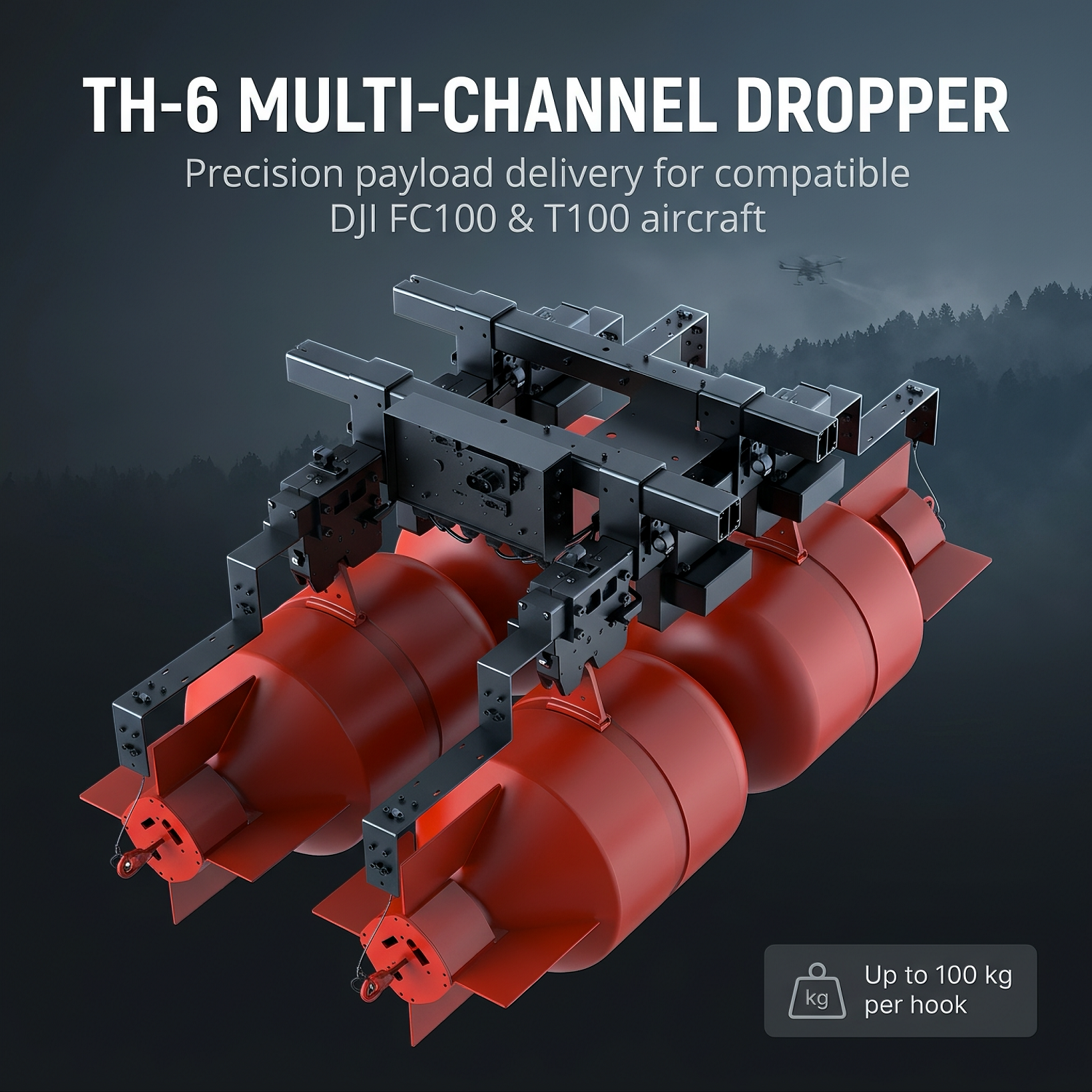 DJI FlyCart 100 Drone Thrower Details