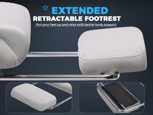 Gaming Chair Fabric with Pocket Spring Cushion,Computer Office Chair with Lumbar Support for Adults