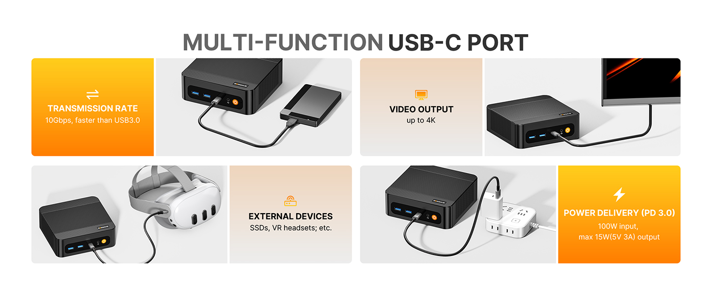 MULTI-FUNCTIONUSB-C PORT