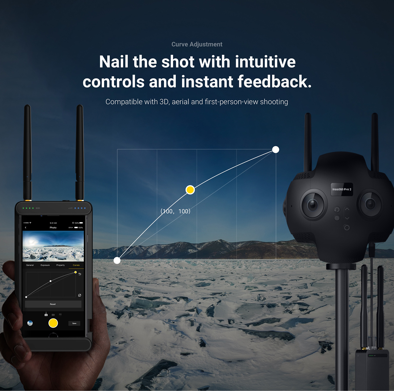 Insta360 Pro II Spherical VR 360 8K Camera