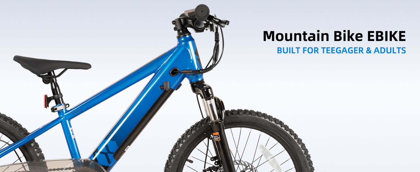 Ebike electric bike electric bicycle electric mountain bike boys girls children 20inch