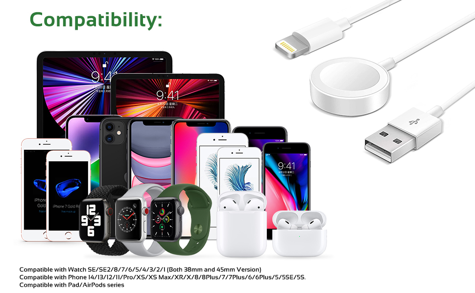 Apple Watch Magnetic Charging Cable