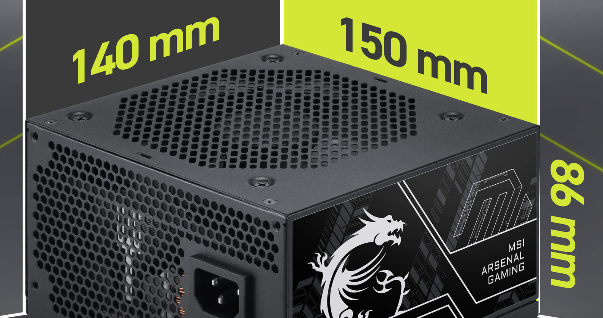 MSI MAG A750BN PCIE5 750W 80 Plus Bronze ATX Power Supply - Black