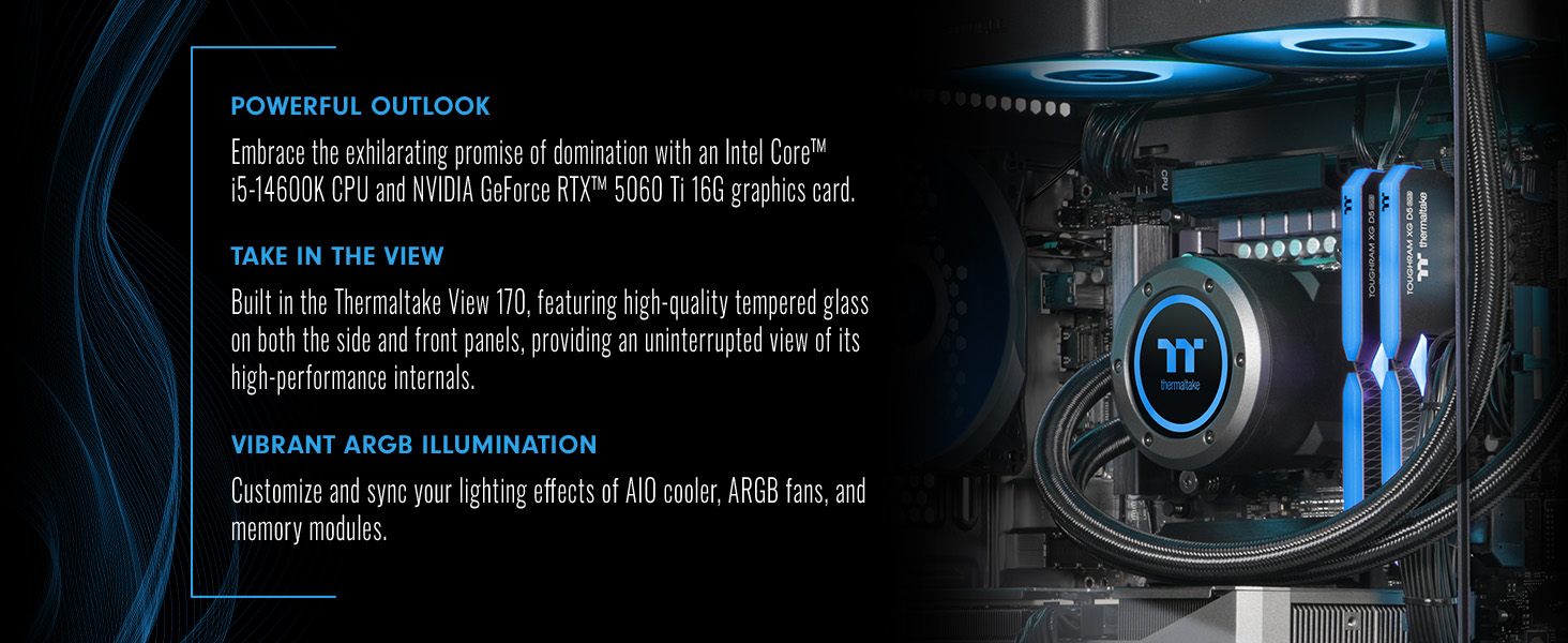Thermaltake NE i1460TG-V170B Gaming Desktop PC