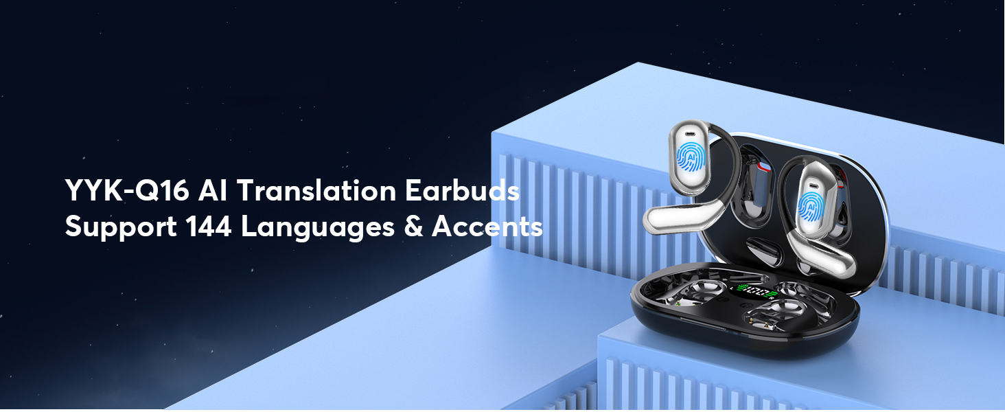 AI Translation Wireless Earbuds Real Time, 3-in-1 Translator Earbuds