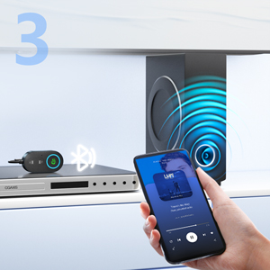 Upgraded Bluetooth 5.3 Transmitter Receiver, 2-in-1 Airplane Bluetooth Adapter