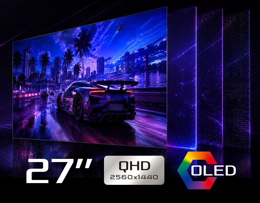 ASRock Phantom Gaming PGO27QSA or PGO27QSA-W Gaming Computer Monitor