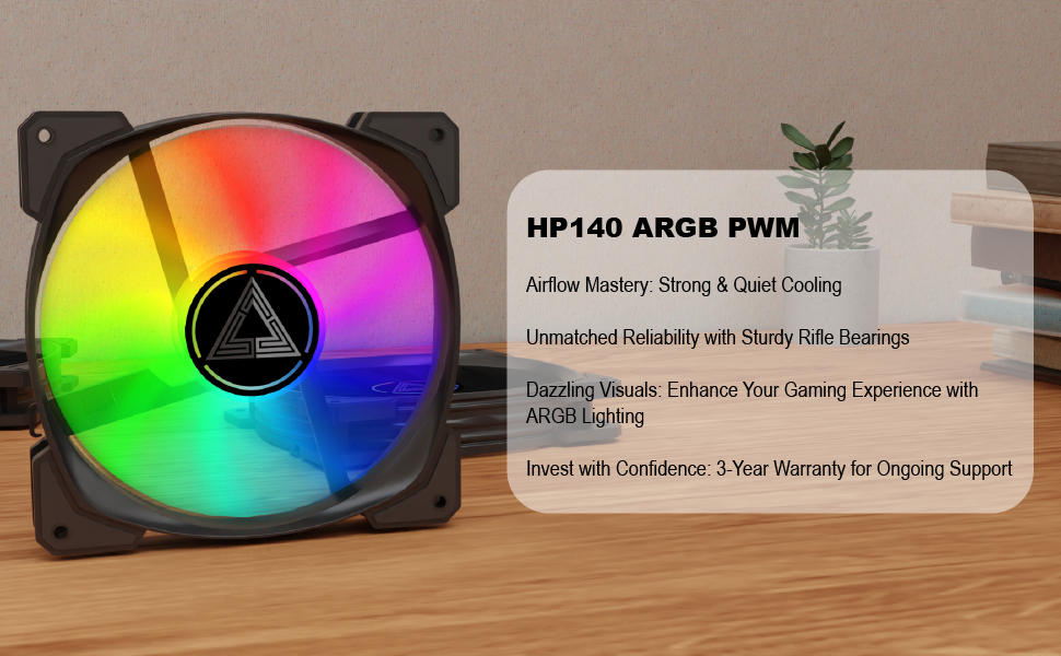 HP140 ARGB PWM Black