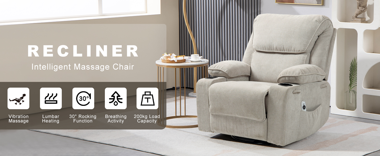 ROCKING MASSAGE RECLINER