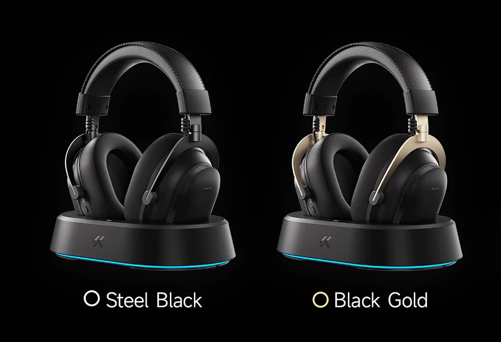 MCHOSE V9 Turbo Wireless Gaming Headset with RGB Magnetic Charging Base Station