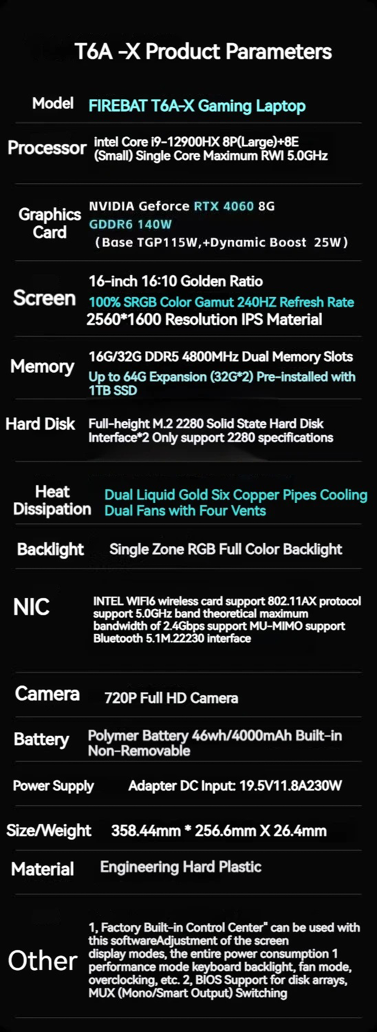 Gaming laptop