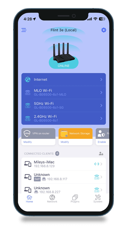 GL.iNet GL-BE6500 (Flint 3e) WiFi 7 Router