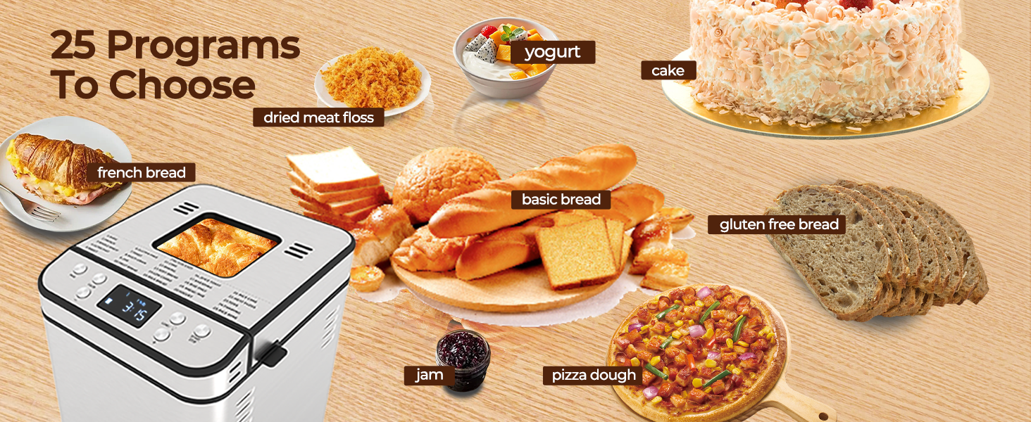 Rosewill 25-in-1 Automatic Bread Maker Machine