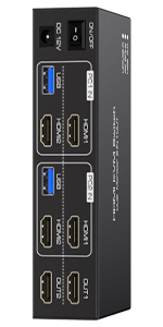 8K@60Hz HDMI KVM Switch 2x2