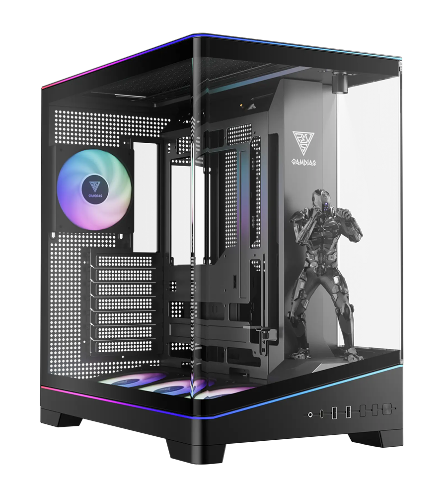 Gamdias ATLAS P6 CG ATX Mid Tower Computer Case