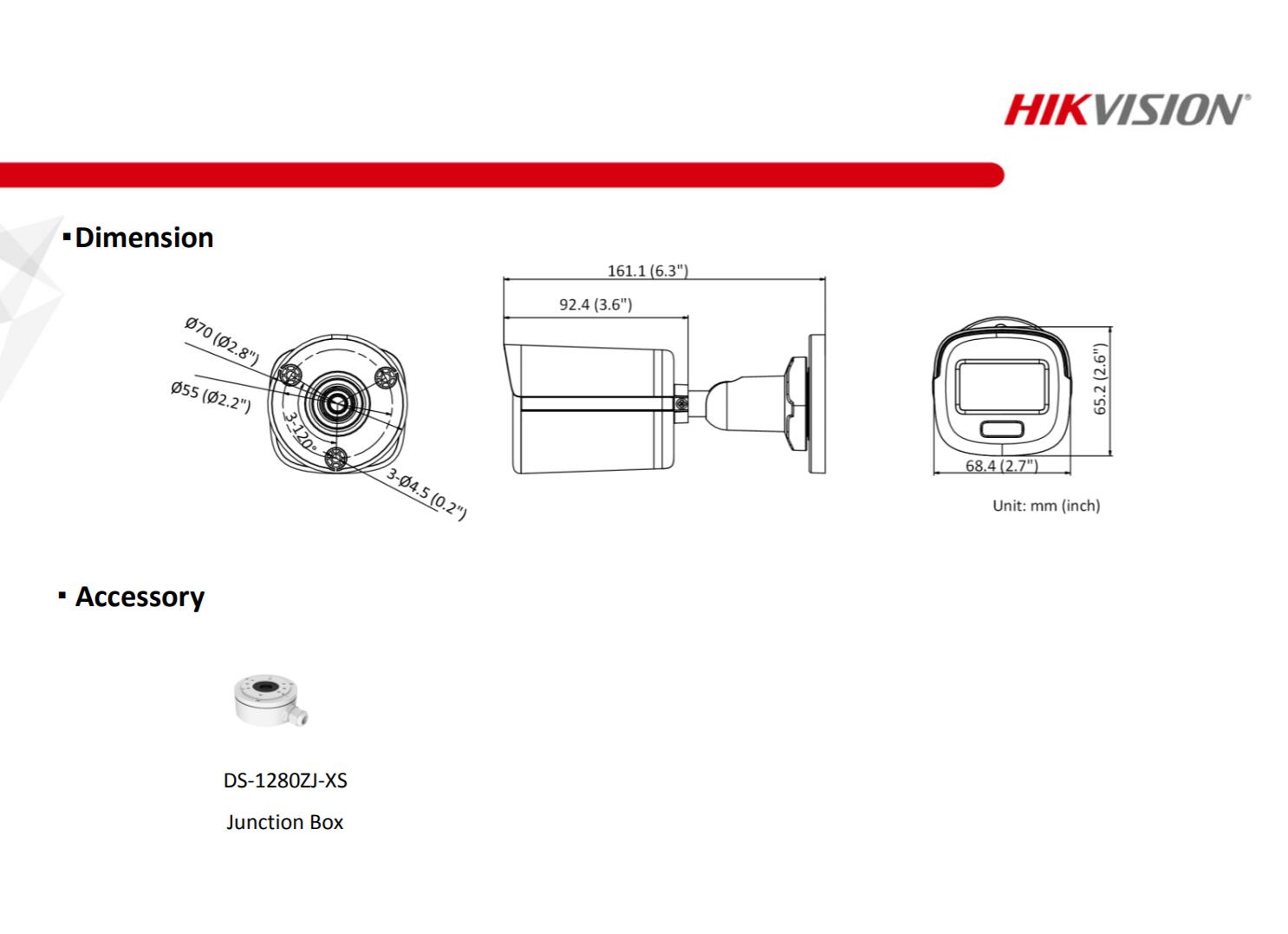 Original Hikvision DS-2CD1027G0-L 2MP POE H.265+ IP67 With Supplement ...