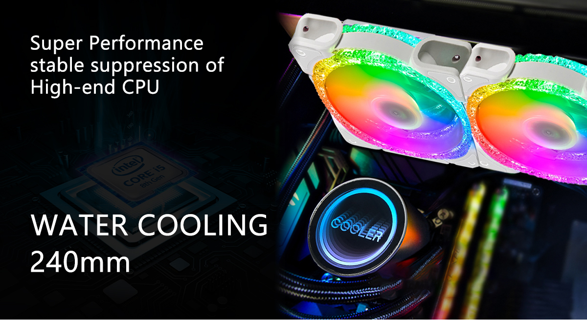 CPU Liquid cooler 240mm  water cooling