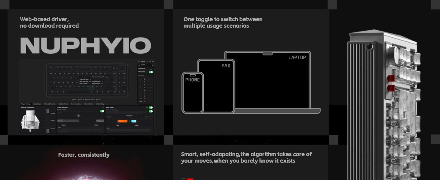 NuPhy WH80 Tri-mode Magnetic Keyboard