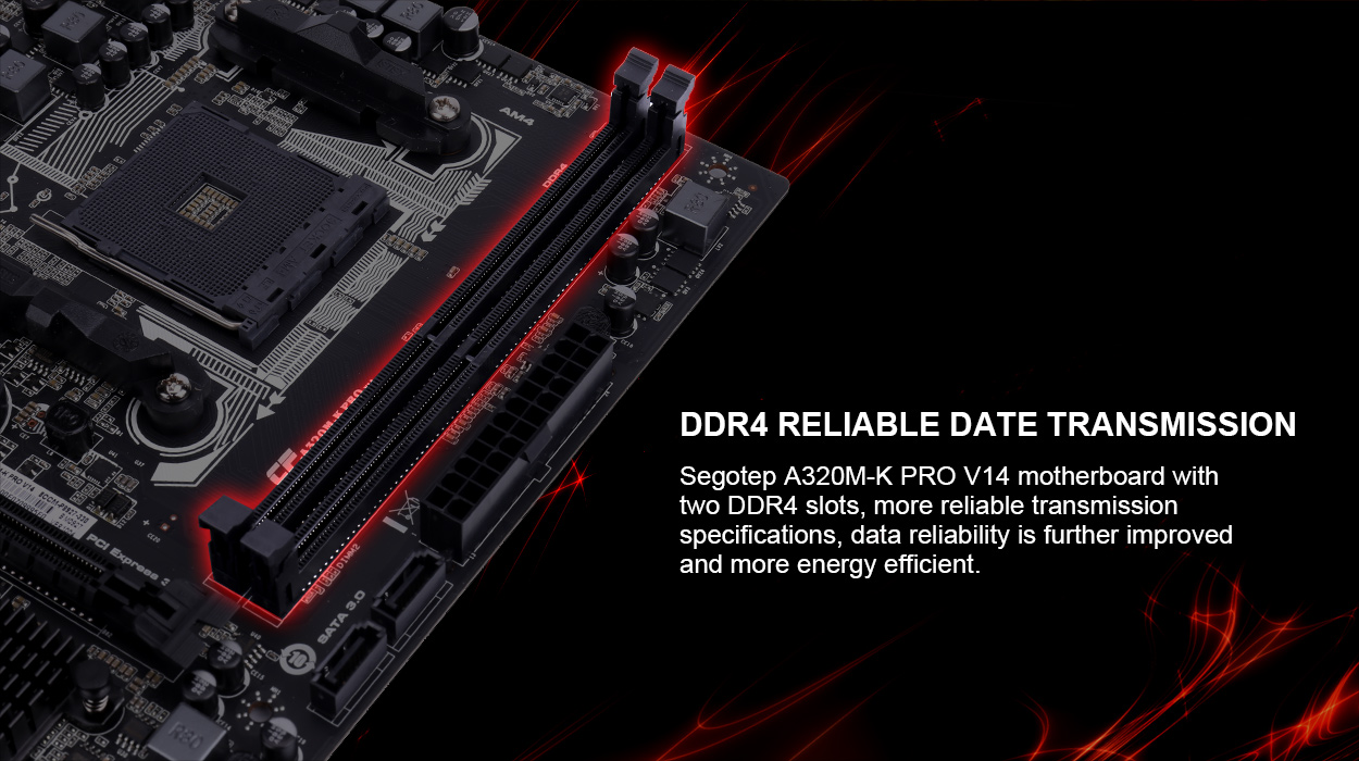 Colorful A320M-K PRO V14 Socket AM4/ AMD Ryzen Series CPUs/ DDR4/ SATA3 ...