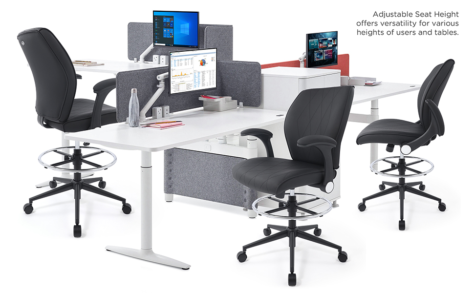 BL-5019D-BLK - A+ - Usage - Drafting Chair - Office Chair - Drafting Stool