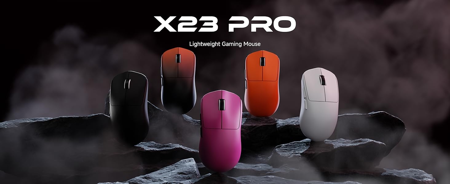 Wireless Gaming Mouse, PAW3311 Sensor, 49g Lightweight Mouse, 12000 DPI, 2.4G/BT5.0/USB-C Tri-Mode G