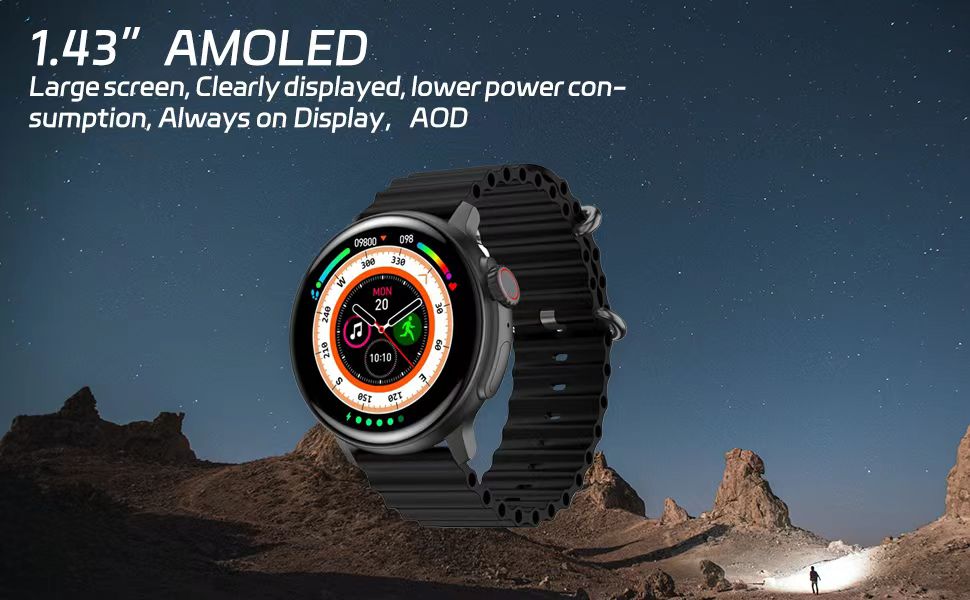 1.43 inches Amoled HD Screen