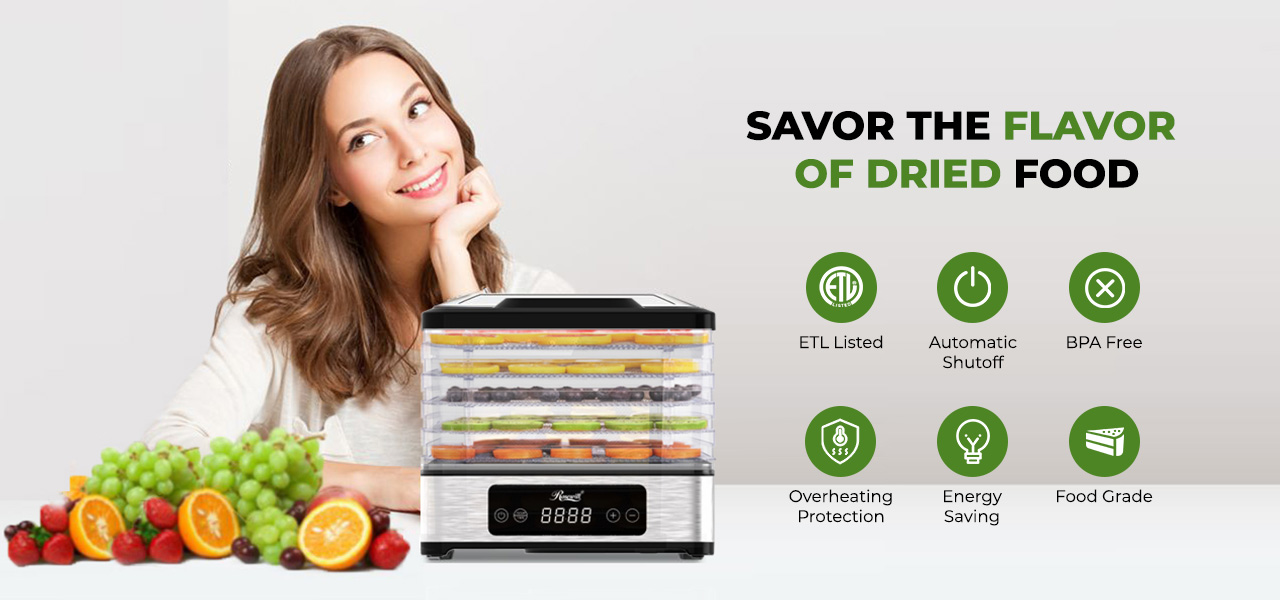 Rosewill Compact Food Dehydrator Savor the Flavor