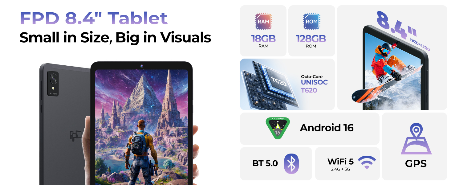 FPD 8.4" TabletSmall in Size, Big in Visuals