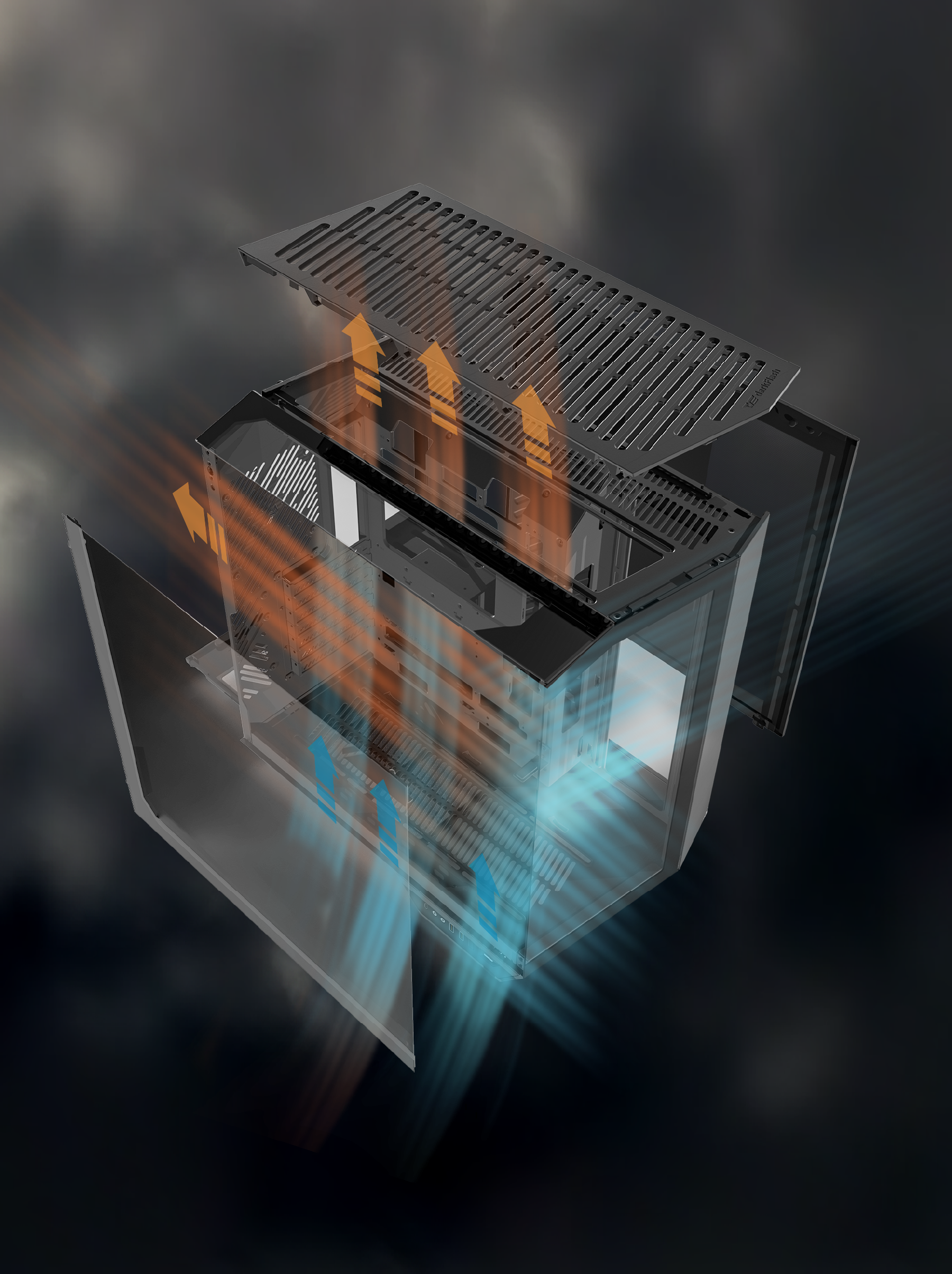 darkFlash DY470 PC Gaming Case Black